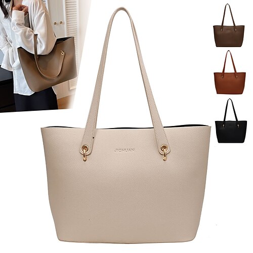 Mujer Bolsa de hombro Cuero de PU Diario Cremallera Gran Capacidad Impermeable Color sólido Negro Marrón Caqui
Mujer Bolsa de hombro Cuero de PU Diario Cremallera Gran Capacidad Impermeable Color sólido Negro Marrón Caqui