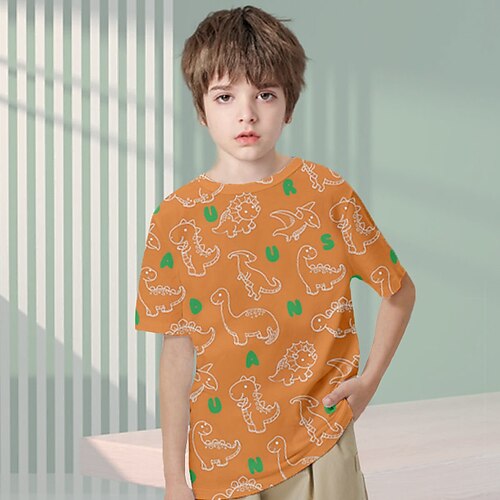 Para Meninos Camiseta Manga Curta Camisa Camiseta Gráfico Animal Dinossauro Impressão 3D Ativo Esportes Moda Poliéster Ao ar livre Casual Diário Infantil Crewneck 3-12 anos Gráfico impresso em 3D
Para Meninos Camiseta Manga Curta Camisa Camiseta Gráfico Animal Dinossauro Impressão 3D Ativo Esportes Moda Poliéster Ao ar livre Casual Diário Infantil Crewneck 3-12 anos Gráfico impresso em 3D