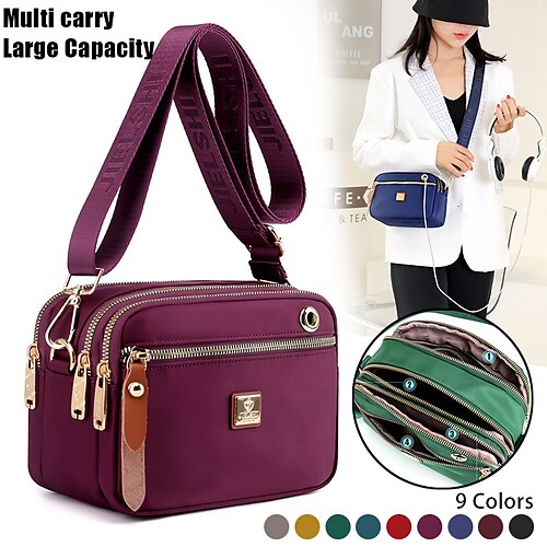 Homens Mulheres Bolsa crossbody Bolsa de ombro Bolsa Hobo Náilon Ao ar livre Diário Ziper Grande Capacidade Respirável Leve Côr Sólida clarete Cor de chá de leite Dourado Escuro
Homens Mulheres Bolsa crossbody Bolsa de ombro Bolsa Hobo Náilon Ao ar livre Diário Ziper Grande Capacidade Respirável Leve Côr Sólida clarete Cor de chá de leite Dourado Escuro