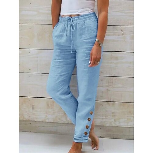 Damen Chinesisch Chino Hosen Hose Ausgebeult In voller Länge Tasche Ausgebeult Mikro-elastisch Mittlere Taillenlinie Einfach Klassisch Strasse Täglich Blau Khaki S M Sommer Herbst
Damen Chinesisch Chino Hosen Hose Ausgebeult In voller Länge Tasche Ausgebeult Mikro-elastisch Mittlere Taillenlinie Einfach Klassisch Strasse Täglich Blau Khaki S M Sommer Herbst