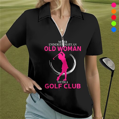 Damen poloshirt Golfhemd Atmungsaktiv Schnelltrocknend Feuchtigkeitsableitung Kurzarm Golfbekleidung Golfkleidung Regular Fit Zip Buchstabe Sommer Tennis Golfspiel Pickleball
Damen poloshirt Golfhemd Atmungsaktiv Schnelltrocknend Feuchtigkeitsableitung Kurzarm Golfbekleidung Golfkleidung Regular Fit Zip Buchstabe Sommer Tennis Golfspiel Pickleball