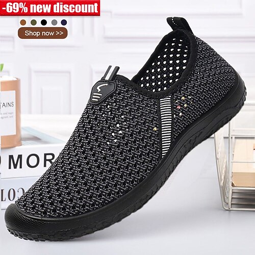 Herren Turnschuhe Loafer Slip On Übergrössen Flyknit Schuhe Sport Vintage Brautkleider schlicht Outdoor Sportlich Täglich Wanderschuhe Gitter Atmungsaktiv Komfortabel Rutschfest Schwarz Grau Sommer
Herren Turnschuhe Loafer Slip On Übergrössen Flyknit Schuhe Sport Vintage Brautkleider schlicht Outdoor Sportlich Täglich Wanderschuhe Gitter Atmungsaktiv Komfortabel Rutschfest Schwarz Grau Sommer