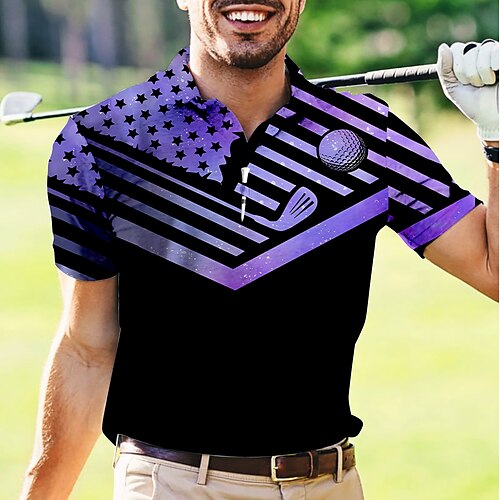 Homme T-shirt POLO Chemise de golf Polo boutonné Respirable Séchage rapide Evacuation de l'humidité Manche Courte Vêtements de golf Top Standard Drapeau Eté Tennis Le golf Pickleball
Homme T-shirt POLO Chemise de golf Polo boutonné Respirable Séchage rapide Evacuation de l'humidité Manche Courte Vêtements de golf Top Standard Drapeau Eté Tennis Le golf Pickleball