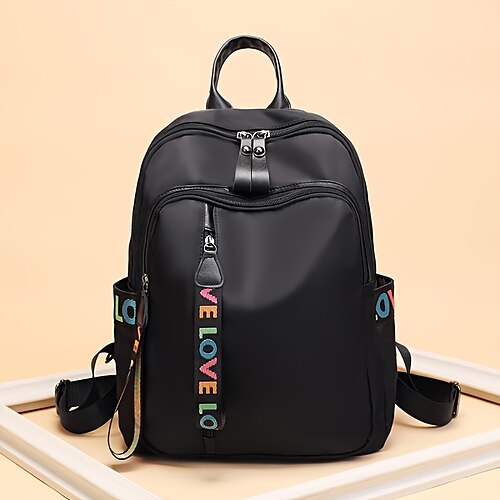 Damen Rucksack Schultasche Outdoor Täglich Feste Farbe Nylon Einstellbar Hohe Kapazität Wasserdicht Anhänger Reißverschluss Schwarz
Damen Rucksack Schultasche Outdoor Täglich Feste Farbe Nylon Einstellbar Hohe Kapazität Wasserdicht Anhänger Reißverschluss Schwarz