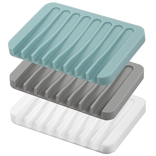 jaboneras autodrenantes, 1 pieza de protector de jabón de silicona, soporte de jabón de drenaje de cascada para baño, prolonga la vida útil del jabón, mantiene las barras de jabón limpias y secas
jaboneras autodrenantes, 1 pieza de protector de jabón de silicona, soporte de jabón de drenaje de cascada para baño, prolonga la vida útil del jabón, mantiene las barras de jabón limpias y secas