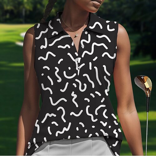 Mulheres Camisa polo de caminhada Camisa de golfe Pólo de botões Respirável Secagem Rápida Pavio Humido Sem Manga Vestuário de golfe Roupas de golfe Normal Geometria Verão Tênis Golfe Pickleball
Mulheres Camisa polo de caminhada Camisa de golfe Pólo de botões Respirável Secagem Rápida Pavio Humido Sem Manga Vestuário de golfe Roupas de golfe Normal Geometria Verão Tênis Golfe Pickleball