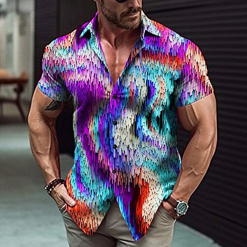 Homme Chemise Dégradé Imprimés Photos Col rabattu Violet Vert Extérieur Plein Air Manches courtes Imprimer Vêtement Tenue Mode Vêtement de rue Design Décontractées
Homme Chemise Dégradé Imprimés Photos Col rabattu Violet Vert Extérieur Plein Air Manches courtes Imprimer Vêtement Tenue Mode Vêtement de rue Design Décontractées