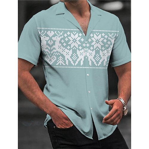 Homens Camisa Social Camisa havaiana Cada Estampas Abstratas Geometria colar cubano Rosa Azul Ao ar livre Casual Manga Curta Imprimir Roupa Esportes Moda Roupa de rua Designer
Homens Camisa Social Camisa havaiana Cada Estampas Abstratas Geometria colar cubano Rosa Azul Ao ar livre Casual Manga Curta Imprimir Roupa Esportes Moda Roupa de rua Designer