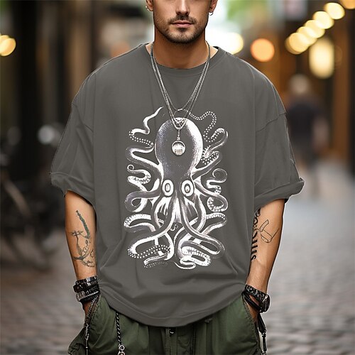 Homme T shirt Tee T-shirt Graphique Style décontracté Style classique Graphic Animal Pieuvre Col Ras du Cou Vêtement Tenue Extérieur Plein Air Manche Courte Imprimer Mode Design Décontractées
Homme T shirt Tee T-shirt Graphique Style décontracté Style classique Graphic Animal Pieuvre Col Ras du Cou Vêtement Tenue Extérieur Plein Air Manche Courte Imprimer Mode Design Décontractées
