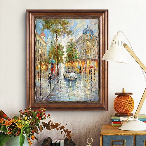 Handgefertigtes Ölgemälde auf Leinwand, Wandkunst, Dekoration, Eindruck europäischer Straßenszene für Heimdekoration, gerolltes, rahmenloses, ungedehntes Gemälde
Handgefertigtes Ölgemälde auf Leinwand, Wandkunst, Dekoration, Eindruck europäischer Straßenszene für Heimdekoration, gerolltes, rahmenloses, ungedehntes Gemälde