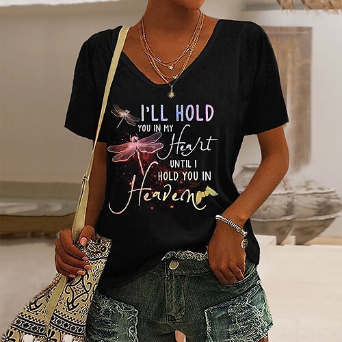 T shirt Tee Femme Noir Blanche Animal Lettre Imprimer Manche Courte du quotidien Fin de semaine basique Col V Normal Standard Peinture S
T shirt Tee Femme Noir Blanche Animal Lettre Imprimer Manche Courte du quotidien Fin de semaine basique Col V Normal Standard Peinture S