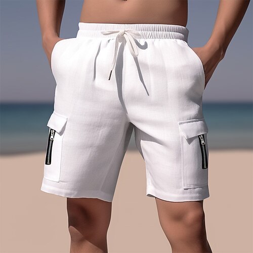 Homens Calção Shorts de linho Shorts de verão Shorts de praia Com Cordão Cintura elástica Bolso Com Zíper Tecido Conforto Respirável Curto Casual Diário Feriado Misto de Algodão e Linho Esportes Moda
Homens Calção Shorts de linho Shorts de verão Shorts de praia Com Cordão Cintura elástica Bolso Com Zíper Tecido Conforto Respirável Curto Casual Diário Feriado Misto de Algodão e Linho Esportes Moda