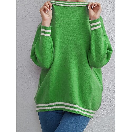 Pull Maille Femme A côtes Tricoter énorme Rayé Col Ras du Cou mode Décontractées Extérieur du quotidien manche longue Eté Automne Rouge Violet Taille unique
Pull Maille Femme A côtes Tricoter énorme Rayé Col Ras du Cou mode Décontractées Extérieur du quotidien manche longue Eté Automne Rouge Violet Taille unique