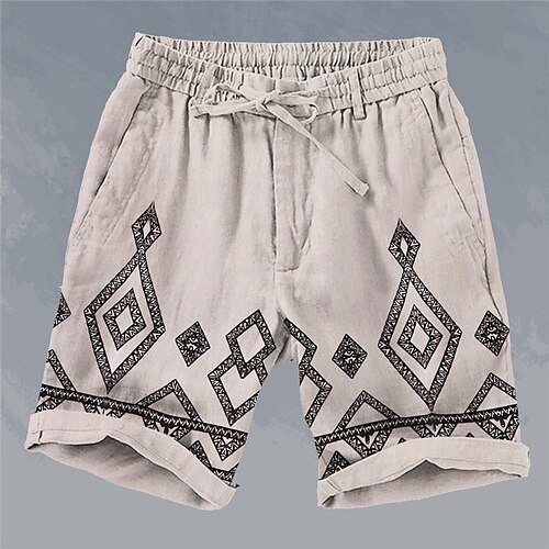 Men's Shorts Summer Shorts Casual Shorts Drawstring Elastic Waist 3D Print Geometric Pattern Graphic Prints Comfort Soft Short Casual Daily Weekend Ethnic Style Retro Vintage Khaki Micro-elastic
Men's Shorts Summer Shorts Casual Shorts Drawstring Elastic Waist 3D Print Geometric Pattern Graphic Prints Comfort Soft Short Casual Daily Weekend Ethnic Style Retro Vintage Khaki Micro-elastic