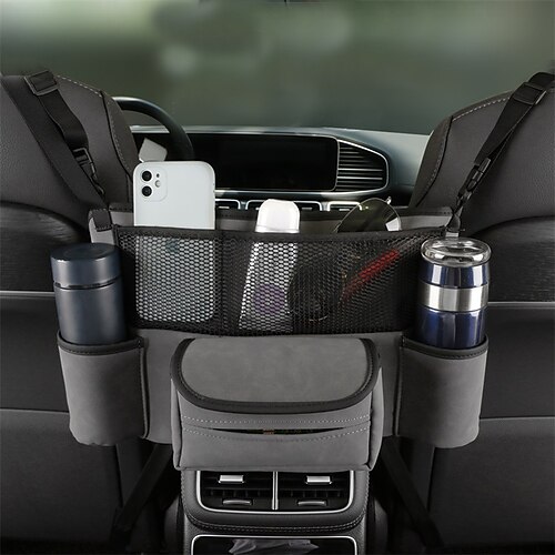 Siège de voiture centre de stockage poche en filet multifonctionnel voiture fourrure tri ceinture de rangement sac de rangement de voiture 1pc
Siège de voiture centre de stockage poche en filet multifonctionnel voiture fourrure tri ceinture de rangement sac de rangement de voiture 1pc