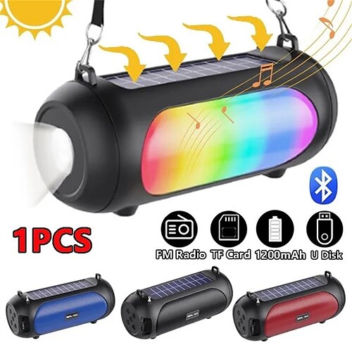 Solaire usb charge portable bluetooth haut-parleur rgb support tf carte/u disque entrée fm radio lampe de poche bretelles
Solaire usb charge portable bluetooth haut-parleur rgb support tf carte/u disque entrée fm radio lampe de poche bretelles