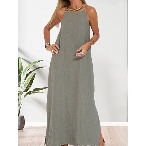 chemise de nuit en coton et lin pour femmes couleur pure vêtements de détente chemise de nuit robe mode décontractée confort maison rue date aéroport bretelles respirantes robe sans manches été printemps noir blanc
chemise de nuit en coton et lin pour femmes couleur pure vêtements de détente chemise de nuit robe mode décontractée confort maison rue date aéroport bretelles respirantes robe sans manches été printemps noir blanc