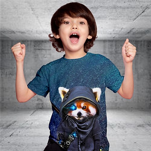 Para Meninos Camiseta Manga Curta Camisa Camiseta Gráfico Animal Impressão 3D Ativo Esportes Moda Poliéster Ao ar livre Casual Diário Infantil Crewneck 3-12 anos Gráfico impresso em 3D Normal Camisa
Para Meninos Camiseta Manga Curta Camisa Camiseta Gráfico Animal Impressão 3D Ativo Esportes Moda Poliéster Ao ar livre Casual Diário Infantil Crewneck 3-12 anos Gráfico impresso em 3D Normal Camisa