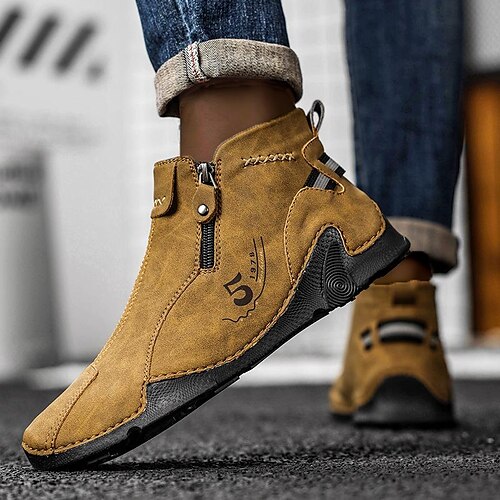 Hombre Botas Botas de Combate Tallas Grandes Casual Diario Cuero Sintético Transpirable Cómodo Antideslizante Negro Marrón Otoño Invierno
Hombre Botas Botas de Combate Tallas Grandes Casual Diario Cuero Sintético Transpirable Cómodo Antideslizante Negro Marrón Otoño Invierno