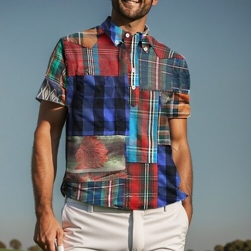 Homens Camisa polo de caminhada Camisa de golfe Respirável Secagem Rápida Pavio Humido Manga Curta Vestuário de golfe Roupas de golfe Normal Xadrez Verão Primavera Tênis Golfe Pickleball
Homens Camisa polo de caminhada Camisa de golfe Respirável Secagem Rápida Pavio Humido Manga Curta Vestuário de golfe Roupas de golfe Normal Xadrez Verão Primavera Tênis Golfe Pickleball
