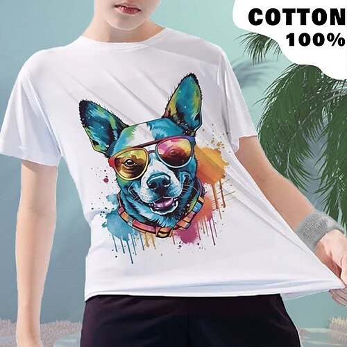 Jungen T-Shirt Kurzarm T-Shirt Graphic Tier Hund 3D-Druck Aktiv Sport Modisch 100% Baumwolle Outdoor Casual Täglich kinderkleidung Rundhalsausschnitt 3-12 Jahre 3D-gedruckte Grafik Regular Fit Hemd
Jungen T-Shirt Kurzarm T-Shirt Graphic Tier Hund 3D-Druck Aktiv Sport Modisch 100% Baumwolle Outdoor Casual Täglich kinderkleidung Rundhalsausschnitt 3-12 Jahre 3D-gedruckte Grafik Regular Fit Hemd
