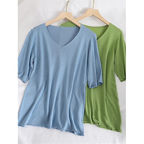 Mulheres Pulôver suéter Saltador Estriado Tricotar Superdimensionado Côr Sólida Decote V à moda Casual Diário Para Noite Verão Primavera Preto Branco Tamanho Único
Mulheres Pulôver suéter Saltador Estriado Tricotar Superdimensionado Côr Sólida Decote V à moda Casual Diário Para Noite Verão Primavera Preto Branco Tamanho Único