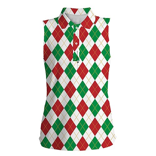 Mujer Camisas de polo Camiseta de golf Polo con botones Transpirable Secado rápido Dispersor de humedad Sin Mangas Ropa de golf ropa de golf Ajuste regular Plaid Verano Tenis Golf pepinillo
Mujer Camisas de polo Camiseta de golf Polo con botones Transpirable Secado rápido Dispersor de humedad Sin Mangas Ropa de golf ropa de golf Ajuste regular Plaid Verano Tenis Golf pepinillo