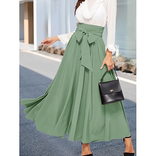 Damen Rock A-Linie Schaukel Maxi Polyester Violett Marineblau Schwarz Dunkelrot Röcke Sommer Gefaltet Modisch Brautkleider schlicht Strasse Täglich XS S M
Damen Rock A-Linie Schaukel Maxi Polyester Violett Marineblau Schwarz Dunkelrot Röcke Sommer Gefaltet Modisch Brautkleider schlicht Strasse Täglich XS S M