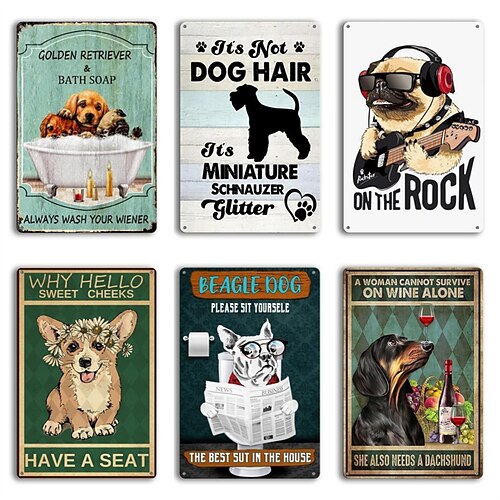 1pc placa de lata de metal retrô animal fofo placa de lata de cachorro vintage decoração de parede, pintura pendurada na parede para decoração de casa sala de estar arte de parede placa de lata de
1pc placa de lata de metal retrô animal fofo placa de lata de cachorro vintage decoração de parede, pintura pendurada na parede para decoração de casa sala de estar arte de parede placa de lata de