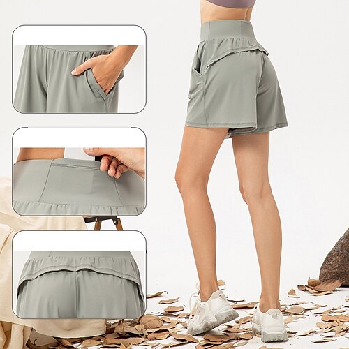 Mulheres Shorts de tênis Bermudas de Golfe Respirável Secagem Rápida Pavio Humido Vestuário de golfe Roupas de golfe Bolsos laterais 2 em 1 Côr Sólida Verão Primavera Tênis Golfe Pickleball
Mulheres Shorts de tênis Bermudas de Golfe Respirável Secagem Rápida Pavio Humido Vestuário de golfe Roupas de golfe Bolsos laterais 2 em 1 Côr Sólida Verão Primavera Tênis Golfe Pickleball