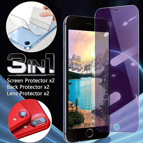 1 Satz Schutzfolie Kamera Schutzfolie Displayschutzfolie auf der Rückseite Für Apple iPhone 14 Pro Max Plus 13 12 11 Mini X XR XS 8 7 Hartglas TPU 9H Härtegrad Anti-Blasen Anti-Fingerprint
1 Satz Schutzfolie Kamera Schutzfolie Displayschutzfolie auf der Rückseite Für Apple iPhone 14 Pro Max Plus 13 12 11 Mini X XR XS 8 7 Hartglas TPU 9H Härtegrad Anti-Blasen Anti-Fingerprint
