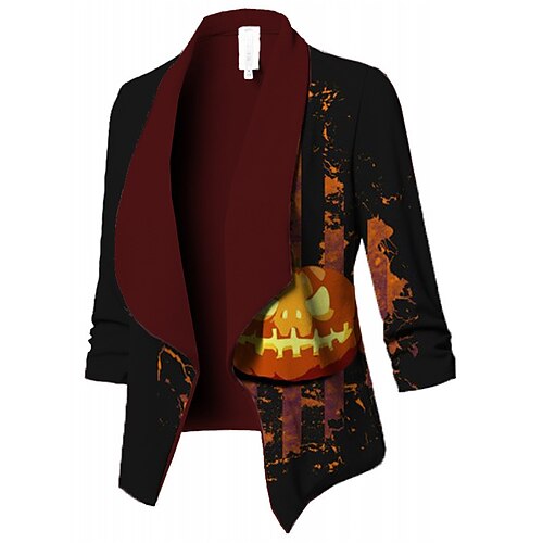 Femme blazer Extérieur Imprimer Crânes Respirable Mode Standard Vêtements d'extérieur manche longue Eté Noir et Blanc S
Femme blazer Extérieur Imprimer Crânes Respirable Mode Standard Vêtements d'extérieur manche longue Eté Noir et Blanc S