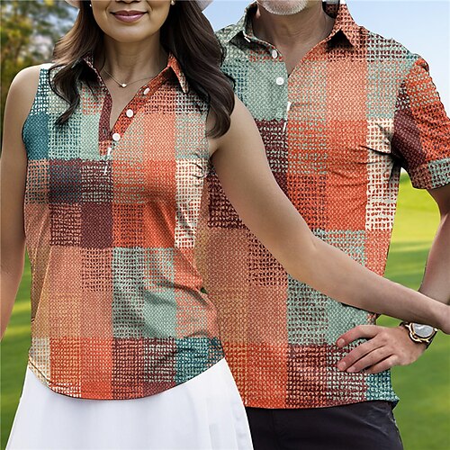 Homens Mulheres Camisa polo de caminhada polo combinando Camisa de golfe Respirável Secagem Rápida Pavio Humido Manga Curta Vestuário de golfe Roupas de golfe Normal Estampado Verão Tênis Golfe
Homens Mulheres Camisa polo de caminhada polo combinando Camisa de golfe Respirável Secagem Rápida Pavio Humido Manga Curta Vestuário de golfe Roupas de golfe Normal Estampado Verão Tênis Golfe