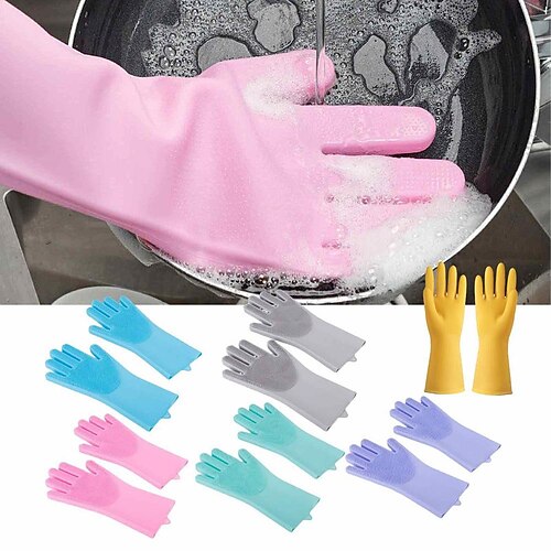2 unids/par de guantes mágicos de silicona para lavar platos, guantes de limpieza de esponja de goma para cocina, aislamiento térmico, utensilios de cocina resistentes al desgaste para el hogar
2 unids/par de guantes mágicos de silicona para lavar platos, guantes de limpieza de esponja de goma para cocina, aislamiento térmico, utensilios de cocina resistentes al desgaste para el hogar