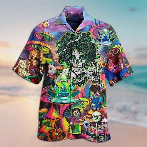 Homens Camisa Social Caveiras Estampas Abstratas Hippie colar cubano Roxo Verde Ao ar livre Casual Manga Curta Imprimir Roupa Esportes Moda Roupa de rua Designer
Homens Camisa Social Caveiras Estampas Abstratas Hippie colar cubano Roxo Verde Ao ar livre Casual Manga Curta Imprimir Roupa Esportes Moda Roupa de rua Designer