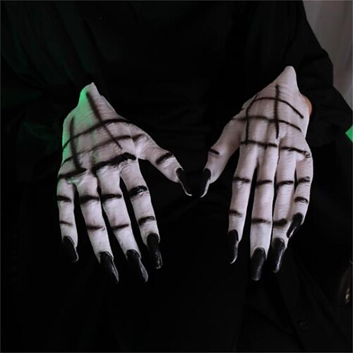 1Pair Halloween Props Makeup Dance Party Supplies Party Attire Horror Women's White Ghost Gloves
1Pair Halloween Props Makeup Dance Party Supplies Party Attire Horror Women's White Ghost Gloves