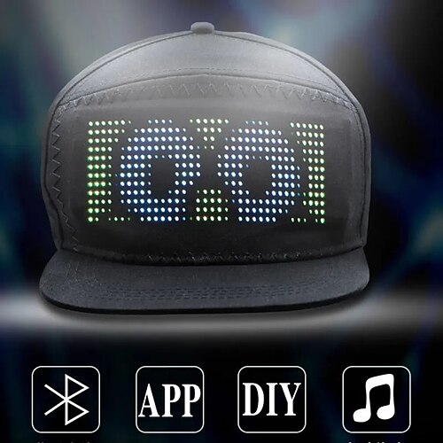 chapéu de led rgb criativo programável bluetooth bonés brilhantes controle de aplicativo móvel edição palavras hip hop suporte eletrônico para halloween
chapéu de led rgb criativo programável bluetooth bonés brilhantes controle de aplicativo móvel edição palavras hip hop suporte eletrônico para halloween