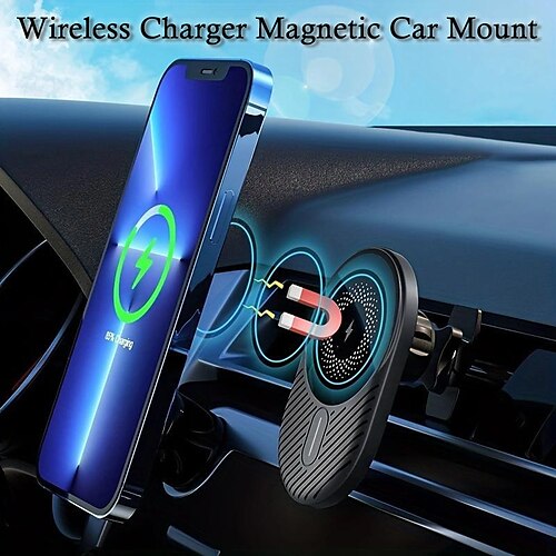 Soporte magnético para automóvil cargador inalámbrico 15w carga rápida compatible para iphone 14 13 12 soporte para teléfono con ventilación de aire para automóvil
Soporte magnético para automóvil cargador inalámbrico 15w carga rápida compatible para iphone 14 13 12 soporte para teléfono con ventilación de aire para automóvil
