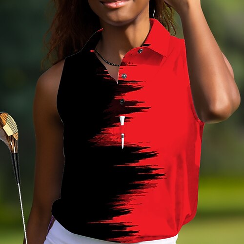 Mujer Camisas de polo Camiseta de golf Polo con botones Transpirable Secado rápido Dispersor de humedad Sin Mangas Ropa de golf ropa de golf Ajuste regular Botón A Lunares Árboles / Hojas Verano
Mujer Camisas de polo Camiseta de golf Polo con botones Transpirable Secado rápido Dispersor de humedad Sin Mangas Ropa de golf ropa de golf Ajuste regular Botón A Lunares Árboles / Hojas Verano