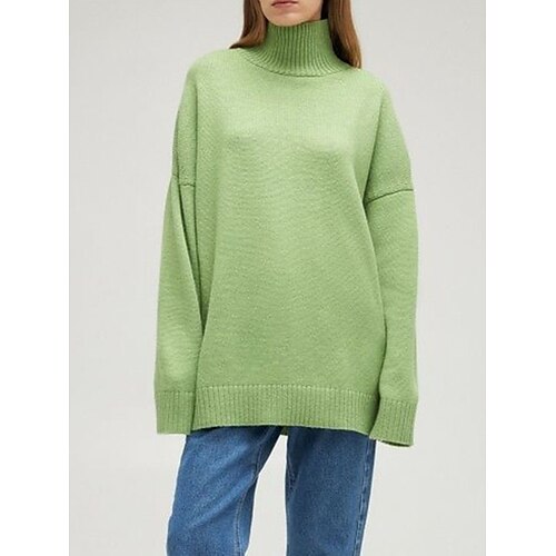 Damen Pullover Strickwaren Gerippt Stricken überdimensional Feste Farbe Rollkragen Stilvoll Brautkleider schlicht Outdoor Täglich Herbst Winter Weiß Königsblau Braun S
Damen Pullover Strickwaren Gerippt Stricken überdimensional Feste Farbe Rollkragen Stilvoll Brautkleider schlicht Outdoor Täglich Herbst Winter Weiß Königsblau Braun S
