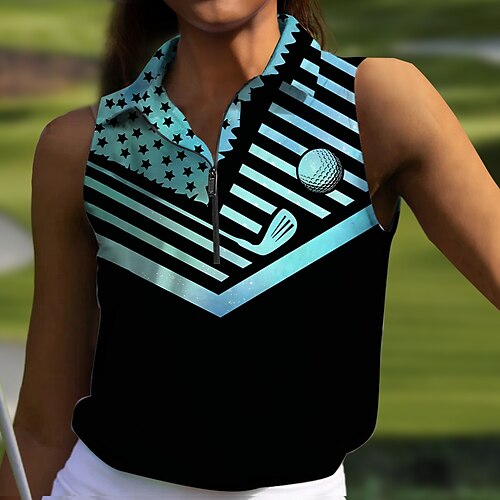 Women's Polo Shirt Golf Shirt Breathable Quick Dry Moisture Wicking Sleeveless Golf Apparel Golf Clothes Regular Fit Zipper Flag Summer Tennis Golf Pickleball
Women's Polo Shirt Golf Shirt Breathable Quick Dry Moisture Wicking Sleeveless Golf Apparel Golf Clothes Regular Fit Zipper Flag Summer Tennis Golf Pickleball