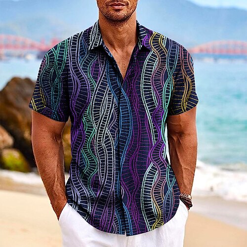 Men's Shirt Linen Shirt Graphic Prints Geometry Turndown Purple Gray Outdoor Street Short Sleeves Print Clothing Apparel Linen Fashion Designer Casual Soft
Men's Shirt Linen Shirt Graphic Prints Geometry Turndown Purple Gray Outdoor Street Short Sleeves Print Clothing Apparel Linen Fashion Designer Casual Soft