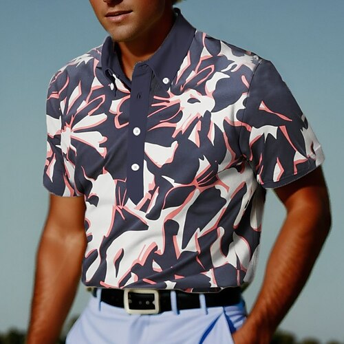 Homens Camisa polo de caminhada Camisa de golfe Camisa de tênis Respirável Secagem Rápida Pavio Humido Manga Curta Vestuário de golfe Roupas de golfe Normal Floral Verão Tênis Golfe Pickleball
Homens Camisa polo de caminhada Camisa de golfe Camisa de tênis Respirável Secagem Rápida Pavio Humido Manga Curta Vestuário de golfe Roupas de golfe Normal Floral Verão Tênis Golfe Pickleball