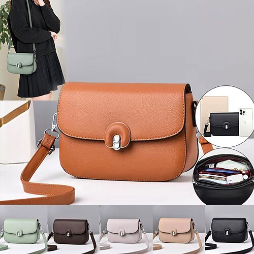 Femme Sac bandoulière Sac d'épaule Sac enveloppe faux cuir du quotidien Vacances Boucle Ajustable Couleur unie Ocre Noir Vert clair
Femme Sac bandoulière Sac d'épaule Sac enveloppe faux cuir du quotidien Vacances Boucle Ajustable Couleur unie Ocre Noir Vert clair