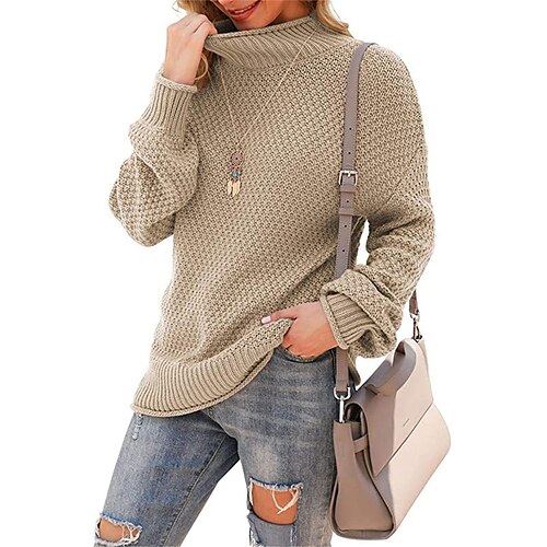 Pull Maille Femme Crocheté Tricoter énorme Couleur unie Mao mode Décontractées Extérieur du quotidien manche longue Eté Automne Noir Blanche S M L
Pull Maille Femme Crocheté Tricoter énorme Couleur unie Mao mode Décontractées Extérieur du quotidien manche longue Eté Automne Noir Blanche S M L