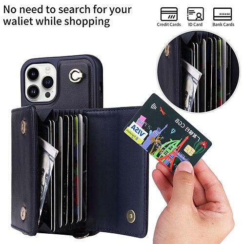 Handy Hülle Handyhüllen Für Apple Handtasche Brieftasche Kartenetui iPhone 14 Pro Max Plus 13 12 11 X XR XS 8 7 mit abnehmbarem Umhängeriemen Steckplätze für Kartenhalter Ständer Einfarbig TPU
Handy Hülle Handyhüllen Für Apple Handtasche Brieftasche Kartenetui iPhone 14 Pro Max Plus 13 12 11 X XR XS 8 7 mit abnehmbarem Umhängeriemen Steckplätze für Kartenhalter Ständer Einfarbig TPU