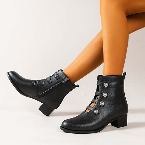 Mulheres Botas Botas de Montaria Botas Chelsea Tamanhos Grandes Diário Inverno Presilha Ziper Salto Robusto Moda Casual Conforto Couro Sintético zíper Côr Sólida Preto
Mulheres Botas Botas de Montaria Botas Chelsea Tamanhos Grandes Diário Inverno Presilha Ziper Salto Robusto Moda Casual Conforto Couro Sintético zíper Côr Sólida Preto