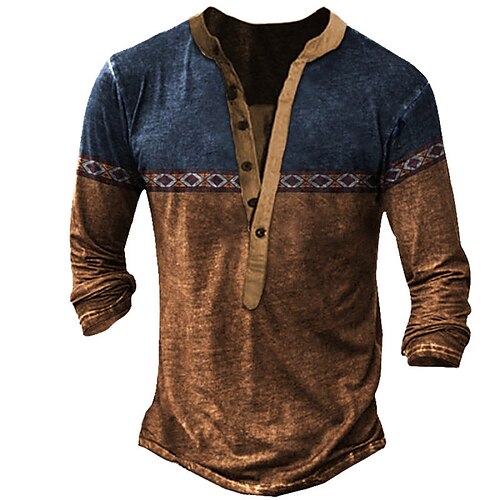 Herren Henley Shirt T-Shirt Farbblock Henley Strasse Urlaub Langarm Patchwork Bekleidung Modisch Designer Basic Westliche Azteken
Herren Henley Shirt T-Shirt Farbblock Henley Strasse Urlaub Langarm Patchwork Bekleidung Modisch Designer Basic Westliche Azteken