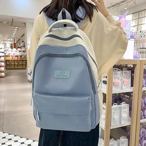 Men's Women's Boys Backpack School Bag Bookbag School Daily Color Block Canvas Adjustable Large Capacity Waterproof Zipper Black Pink Blue
Men's Women's Boys Backpack School Bag Bookbag School Daily Color Block Canvas Adjustable Large Capacity Waterproof Zipper Black Pink Blue