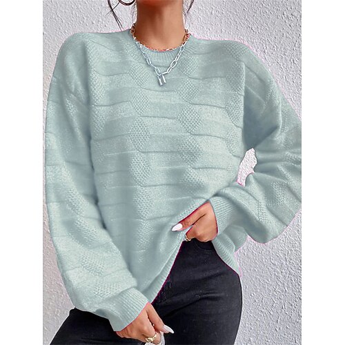 Damen Pullover Strickwaren Gerippt Stricken überdimensional Feste Farbe Rundhalsausschnitt Stilvoll Brautkleider schlicht Outdoor Täglich Sommer Herbst Weiß Blau Purpur Einheitsgröße
Damen Pullover Strickwaren Gerippt Stricken überdimensional Feste Farbe Rundhalsausschnitt Stilvoll Brautkleider schlicht Outdoor Täglich Sommer Herbst Weiß Blau Purpur Einheitsgröße